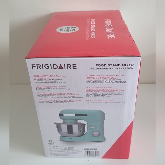 FRIGIDAIRE Retro Stand Mixer 4.75 QT/ 4.5 L - Picture 2 of 4